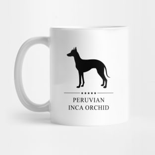 Peruvian Inca Orchid Black Silhouette Mug